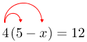 Arrow(arrow(4(5)-x))=12.png