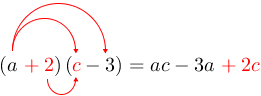 Arrow(arrow(arrow((ared(+2))(red(c)))-3))=ac-3ared(+2c).png