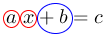 Linarrow(redcirc(a)redcirc(x)bluecirc(+b)=c).png