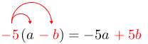 Arrow(arrow(red(-5)(a)red(-b)))=-5ared(+5b).png